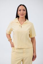 Conjunto Núbia Marrant Amarelo Manteiga