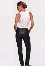 CALÇA WIDE COURO