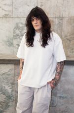 Camiseta Boxy Super Premium Masculina - Off White
