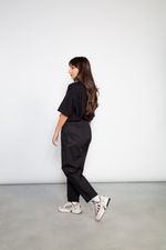 Calça Cropped Sarja Masculina - Preta