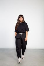 Calça Cropped Sarja Masculina - Preta