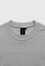 Camiseta Oversized Texturizada Masculina - Cinza