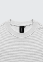 Camiseta Oversized Texturizada Masculina - Off White
