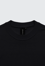 Camiseta Oversized Texturizada Masculina - Preta