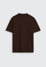 Camiseta Oversized Texturizada Masculina - Marrom