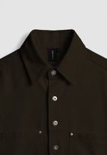 Jaqueta Boxy Marrom Masculina