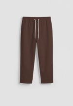 Calça Cropped Sarja Masculina - Marrom