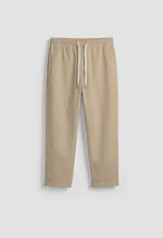 Calça Cropped Sarja Masculina - Cru