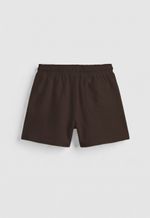 Shorts de Moletinho - Marrom