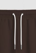 Shorts de Moletinho - Marrom