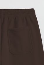 Shorts de Moletinho - Marrom