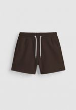 Shorts de Moletinho - Marrom