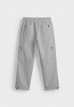 Calça Cargo Sarja Masculina - Cinza