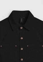 Camisa Cotelê Masculina - Preta
