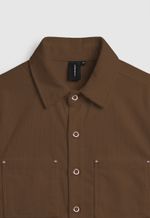 Camisa Cotelê Masculina - Caramelo