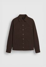 Camisa Cotelê Masculina - Marrom