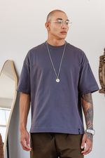 Camiseta Boxy Premium Masculina - Chumbo