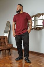 Camiseta Fit Premium Masculina - Vinho