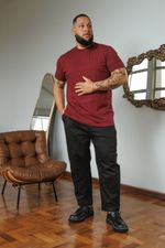 Camiseta Fit Premium Masculina - Vinho