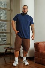 Camiseta Fit Premium Masculina - Marinho