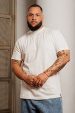 Camiseta Fit Premium Masculina - Off White