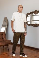 Camiseta Fit Premium Masculina - Off White
