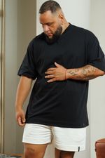 Camiseta Oversized Premium Masculina - Preta