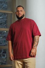 Camiseta Oversized Premium Masculina - Vinho