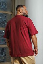 Camiseta Oversized Premium Masculina - Vinho