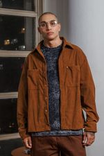 Camisa Cotelê Masculina - Caramelo