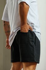 Shorts de Moletinho - Preto