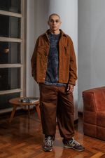 Calça Cargo Sarja Masculina - Marrom