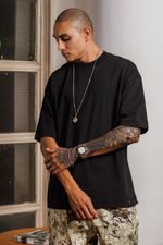 Camiseta Boxy Premium Masculina - Preta