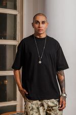 Camiseta Boxy Premium Masculina - Preta