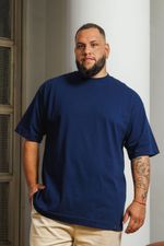 Camiseta Oversized Premium Masculina - Marinho