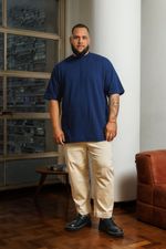 Camiseta Oversized Premium Masculina - Marinho