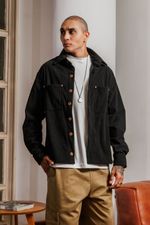 Camisa Cotelê Masculina - Preta