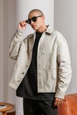 Jaqueta Boxy Cinza Masculina