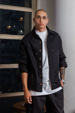 Jaqueta Boxy Preta Masculina