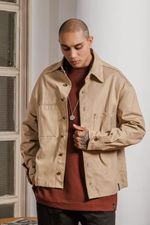 Jaqueta Boxy Caqui Masculina