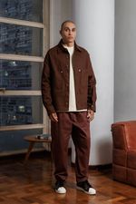 Jaqueta Boxy Marrom Masculina