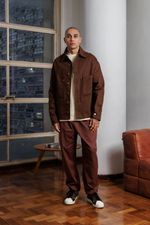 Jaqueta Boxy Marrom Masculina