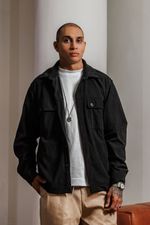 Jaqueta Cotelê Preta Masculina