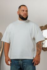 Camiseta Boxy Premium Masculina - Branca