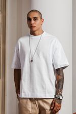 Camiseta Boxy Premium Masculina - Off White