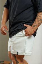 Shorts de Moletinho - Off White