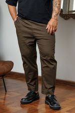 Calça Cropped Sarja Masculina - Musgo