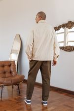 Calça Cropped Sarja Masculina - Musgo