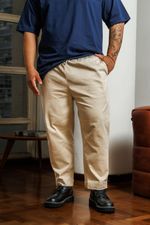 Calça Cropped Sarja Masculina - Cru