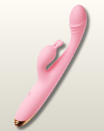 Vibrador Clímax  com Ponta em Formato de Glande com Estimulador Clitoriano